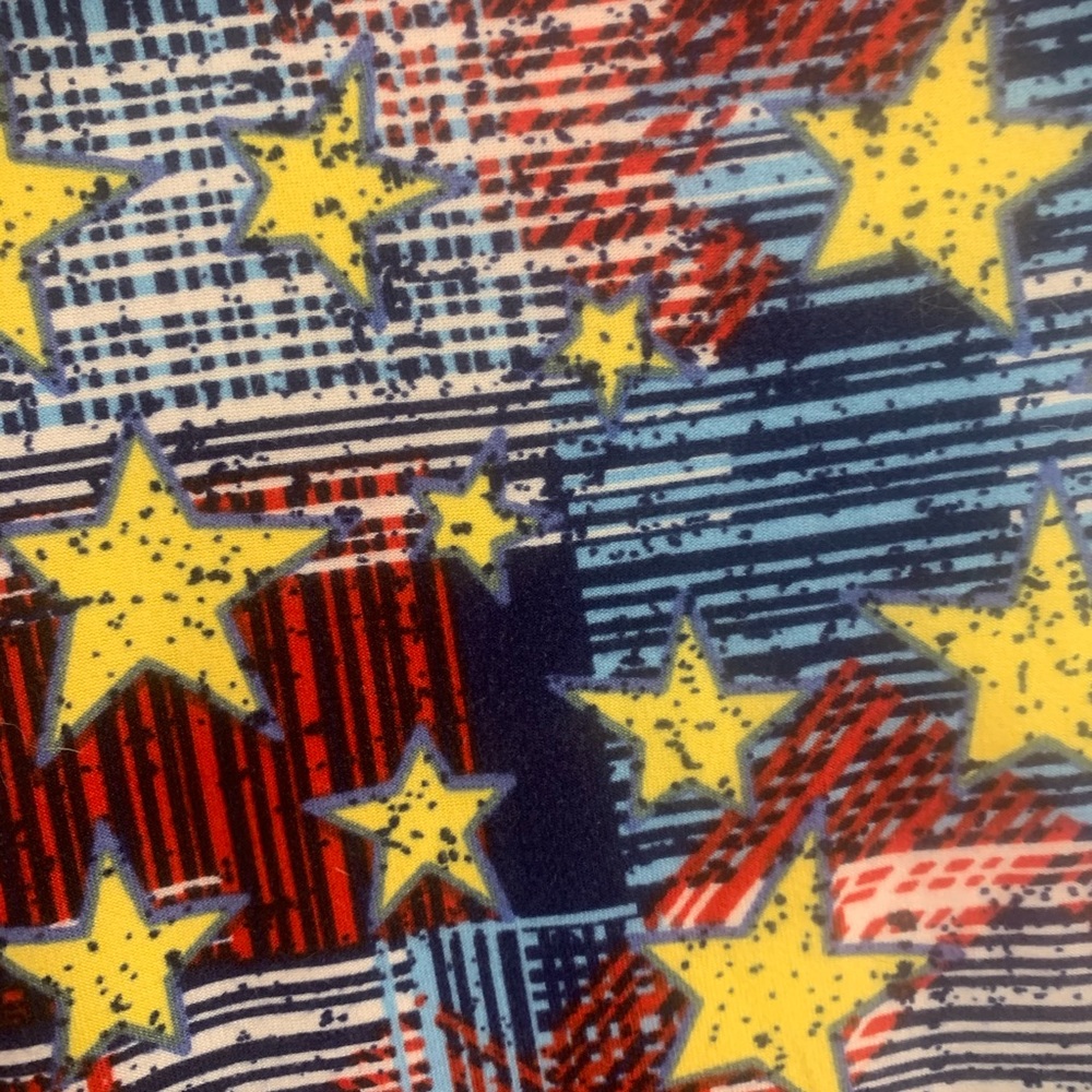 LuLaRoe Patriotic TC Leggings. Red, Blue, Yellow